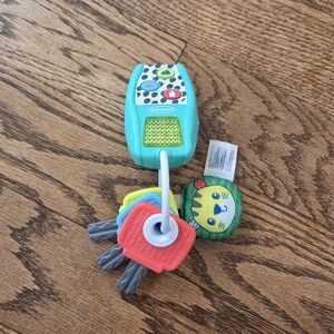 Infantino - Teal and Red - Baby Toy Keys